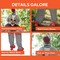 8 Ft. 2" Light-Up Lifting Clown with Hat Halloween Decoration